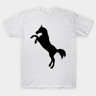 Black pony shadow T-Shirt